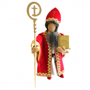 Nikolausstatue, Nikolaus, Erzaehlfigur, Egli-Figur, kaufen, Nikolaus  mini, Miniatur, Handgemacht